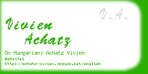 vivien achatz business card